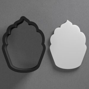 Cupcake Shape Polymer Clay Cutter with Sharp Tapered Edge for Clean Cutting, Jewelry and Earring Tool for Mini Studs and Pendant Sets, Cookie Cutter for Dessert Theme Crafting