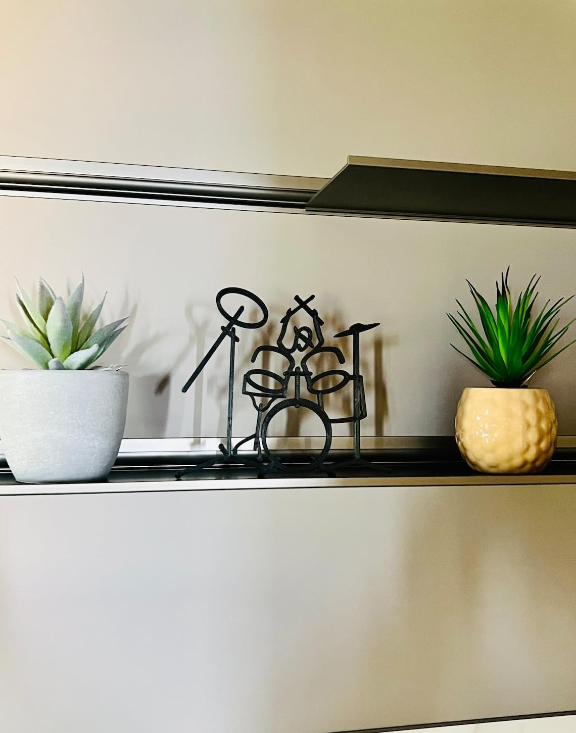 Rock Music Drummer: Minimalist Statue Tabletop Figure, Ideal Bookshelf and Windowsill Sculpture, and Birthday Present - Image 7