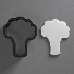 Broccoli Vegetable Shape Clay Cutter for Earrings and Jewelry Making Sharp Tapered Edge Tool for Polymer Clay Mini Studs Pendant Set Cookie and Fondant Decorations for Food Theme Fun