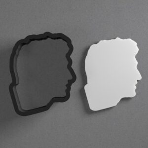 Justin Trudeau Cookie Polymer Clay Cutter with Sharp Tapered Edge for Jewelry Making, Mini Stud Earrings, Pendant Sets, Earring Crafting Tool, Cookie Cutter for Clay and Dough Shaping