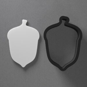 Acorn Shape Polymer Clay Cutter Sharp Tapered Edge Tool for Jewelry Earring Pendant Making Cookie Fondant Craft DIY Accessories for Autumn Fall Nature Theme Artists and Bakers