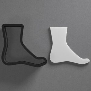Human Foot Leg Shape Cookie Polymer Clay Cutter With Sharp Tapered Edge Earring Making Tool For DIY Jewelry Pendant Studs Body Part Cookie Cutter For Clay Art Craft Decoration Projects