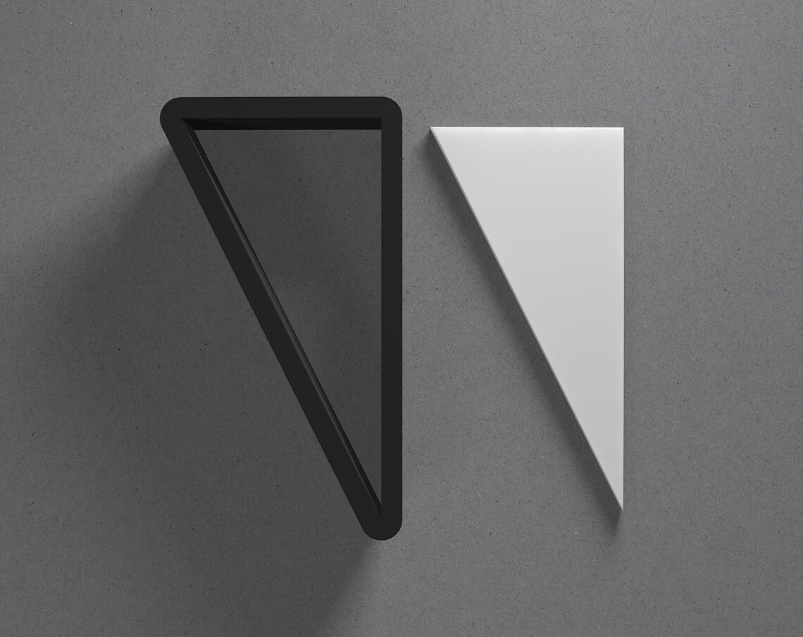Right Triangle Cookie Polymer Clay Cutter with Sharp Tapered Edge for Jewelry Making Earring Tools Mini Studs Pendant Set Craft Supplies Cookie Cutter Geometric Clay Design Accessories - Image 2