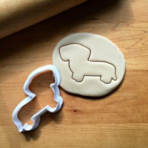 Cookie Dachshund Wiener Dog Cookie Cutter for Baking Biscuits Fondant Cake Decoration Durable Mold Dishwasher Safe Made in India for Dog Lovers Parties Pet-Themed Events and Crafts