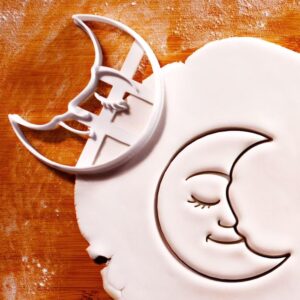 Celestial Moon Cookie Cutter Cookie Biscuit Cutter for Baking Mystical Moonlit Treats Dreamy Weddings Slumber Parties Whimsical Celebrations and Themed Events India (ONLY Moon)