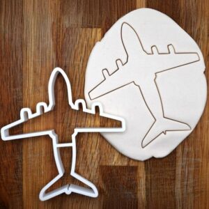 Black Airbus A400M Atlas Cookie Cutter India cookie Military Transport Cargo Plane Shape RAF Luftwaffe Air Force Aviation Fondant Baking Tool Christmas Pilot Gift