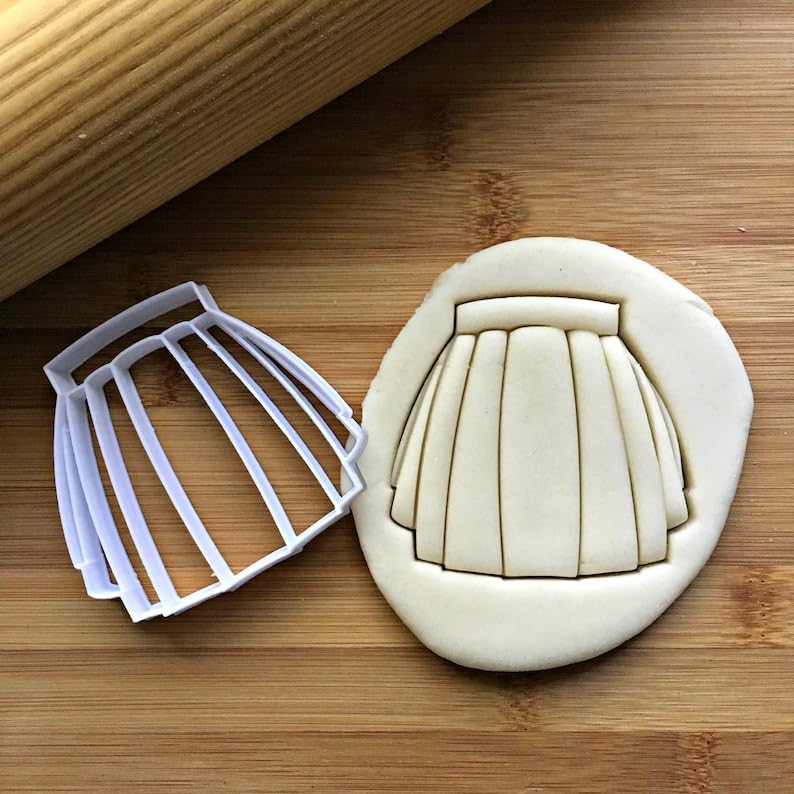Cookie Skirt Cookie Cutter for Baking Dress-Up Cookies Cake Fondant Decorations Suitable Size Dishwasher Safe Made in India for Fashion Parties Birthdays Baby Showers and Crafting