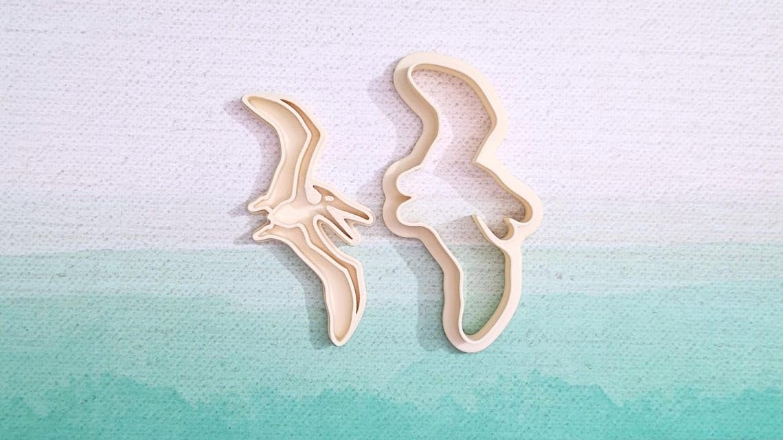 Pteranodon cookie cutter set for baking dinosaur shaped sugar cookies fondant cupcake toppers prehistoric party decor Jurassic theme cake decoration kids craft and baking kitchen tool - Image 2