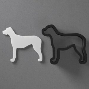 Great Dane Dog Shape Polymer Clay Cutter with Sharp Tapered Edge for Clean Cutting, Jewelry and Earring Tool for Mini Studs and Pendant Sets, Cookie Cutter for Pet Crafting and Baking