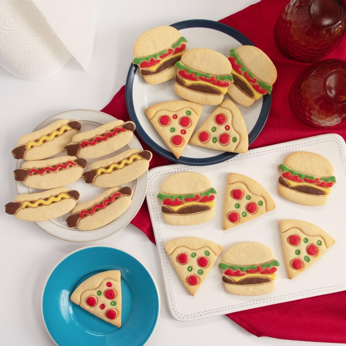 Hot Dog Cookie Cookie Cutter Perfect Fast Food Theme Baking Summer Birthday Parties Sausage Bar Picnic Beef Patty Mustard Barbecue Decorations Biscuit Fondant Clay Sugarpaste (ONLY HOT Dog) - Image 4