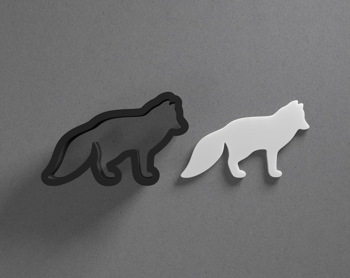 Fox Animal Face Shape Cookie Polymer Clay Cutter With Sharp Tapered Edge Earring Making Tool For DIY Jewelry Pendant Studs Wildlife Cookie Cutter For Clay Art Craft Decoration Projects - Image 2