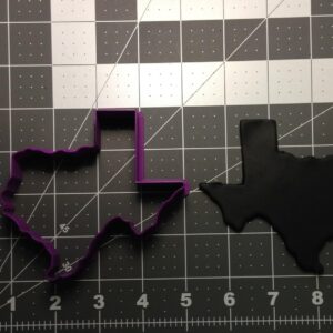 Black Cookie Texas Cookie Cutter for Baking State Shaped Cookies, Fondant Cake Decorations, Biscuit Dough Cutting, and india Southern State Themed Craft, Clay, and DIY Art Projects