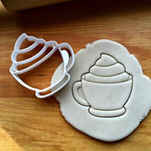 Cookie Cup of Cocoa Cookie Cutter in Multi Size for Christmas Baking Winter Holiday Cookies Hot Chocolate Theme Kitchen Tool for Kids Party Snack Decoration Made in India Baking