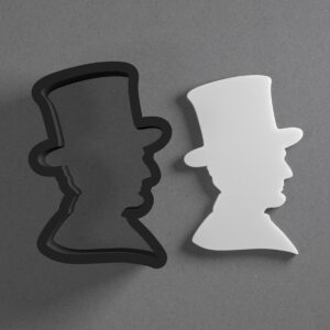 President Abraham Lincoln Polymer Clay Cutter With Sharp Tapered Edge For Earrings Mini Studs Pendant Jewelry Making Tool Historical Face Silhouette Cookie Cutter Clay Craft Supply