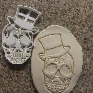 Sugar Skull Cookie Cutter Cookie India Halloween Baking Tool for Festive Day of the Dead Themed Cookies and Spooky Holiday Dessert Decoration