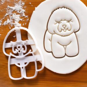 Bichon Frise Body Cookie Cookie Cutter for Baking Cute Dog Treats, Perfect for Doggy Parties, Pet Lover Gifts, Unique Dog Shaped Cookie Mold for Home Bakers and Animal Enthusiasts (ONLY BODY)
