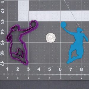 Basketball Player 266 H910 Cookie Cutter for Making Shortbread Biscuits Fondant Clay Crafts Cake Toppers Sports Theme Party Supplies DIY Projects School Events Kids Activities