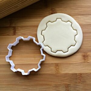 Cookie Gear Cookie Cutter for Mechanical Theme Baking, Biscuit, Fondant, Sugar Craft, Clay Modeling, Cupcake Decorating, Robotics Party Crafts and Treats, Made in India