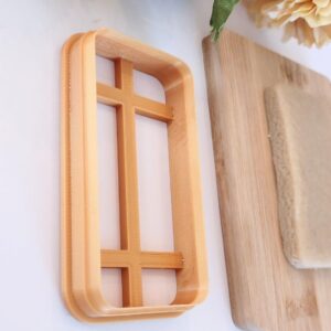 Rounded Corner Rectangle and Square Cookie Cookie Cutter for Baking and Clay Crafts, Large Window Shape Fondant Cutter for Cookies, Clay Tags, and Decorative Event Treats