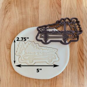 Christmas Griswold Station Wagon Cookie Cutter India Cookie Car Shape Mold for Holiday Cookie Dough Fondant Clay Crafts Party Baking Kids Activities Christmas Baking ToolsShape Festive