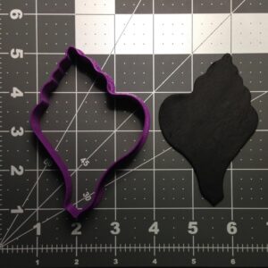 Black Conch Shell Cookie Cutter Cookie Sea Shell Shape for Ocean Beach Theme Party Baking Fondant Decoration Summer Crafts Kids Activities or Underwater Inspired Kitchen Projects