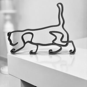 Scottish Fold Cat Minimalist Art Sculpture - Tabletop Figure for Home Decor, Gifts, and Pet Lovers