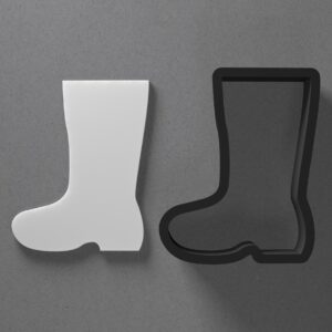 Rain Boot Shoe Shape Polymer Clay Cutter Earring Jewelry Tool for Mini Studs Dangle Pendants and Cookie Dough Shaping with Sharp Tapered Edge for Fashion Weather Theme DIY Craft