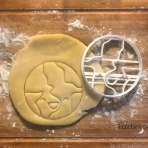 Black Planet Earth Cookie Cutter cookie Globe Space Science Biscuit Cutter for Baking Cookies Fondant Clay Craft Tool Party Favors School Events Earth Day Gifts