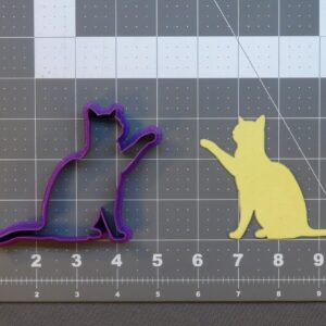 Cat 266 B997 Cookie Cutter for Baking Shortbread Biscuits Fondant Clay Crafts Cake Decoration Tools Animal Theme Party Supplies Pet Lover DIY Projects and Kids Creative Baking