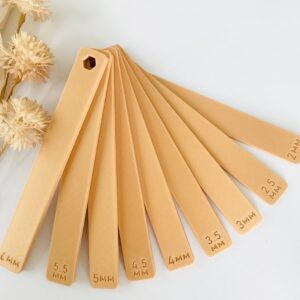 Clay Depth Guide Tools for Polymer Clay Crafting Rolling Guide Set for Even Thickness Roller Depth Guides for Clay Art Projects Sculpting Thick Guides for Jewelry and Craft Applications