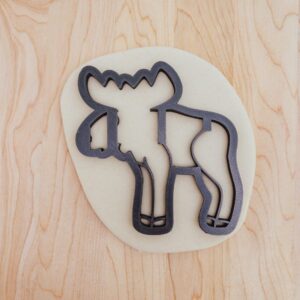 Celebrate India Cookie Moose Cookie Cutter for Fondant Clay Crafting Wildlife Animal Baking Party Treats DIY Kitchen Use and Nature-Themed Decorations