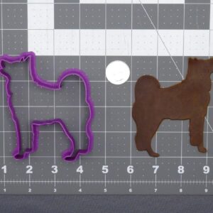 Black Cookie Alaskan Husky Dog 266 E689 Cookie Cutter Silhouette for Pet Themed Baking, Fondant Cake Decorations, Dog Lover Party Treats, Animal Crafts, Educational Projects