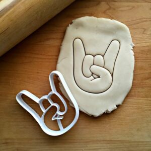 Parties, Suitable DIY Safe Sign Cutter Size of or Standard India Rock Mold Treats Cookie Gifting, Cookie Dishwasher in Rock for Hand Cool Choose The Gesture Horns� Made