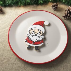 Cute Santa Black Cookie Cookie Cutter for Christmas Baking Holiday Treats Saint Nick Theme Cookie Mold Kitchen Tool for Winter Festivities New Year Celebrations and Festive Dessert