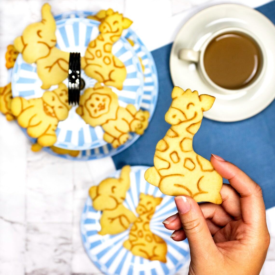 Baby Giraffe Cookie Cutter Cookie for Wild Safari Jungle Themed Baking and Kids 1st Birthday Party Biscuit Cutter Perfect for Zoo Animal Shaped Cookies and Themed Treats (ONLY Baby Giraffe) - Image 2