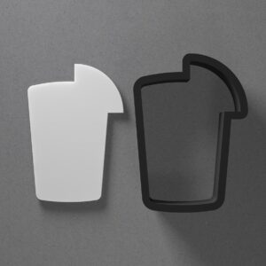 Cocktail Glass Lemonade Shaped Polymer Clay Cutter with Sharp Tapered Edge for Precise Cutting, Jewelry and Earring Tool for Mini Studs and Pendant Sets, Versatile Cookie Cutter