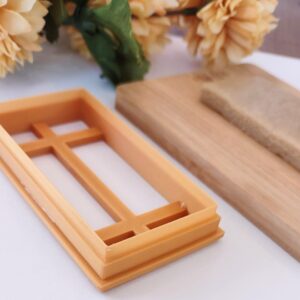 Rectangle Cookie Cookie Cutter for Wedding and Unique Cookie Designs, Large Fondant and Polymer Clay Cutter for Baking, Crafts, Gift Tags, and Decorative Treats for Events