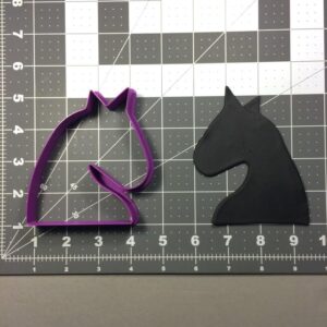 Knight 100 Black Cookie Cutter for Baking Fondant Pastry Dough Biscuits Sandwiches Brownies Decorative Crafts Medieval Theme Party Favors Baking Supplies Kitchen Accessories for Home