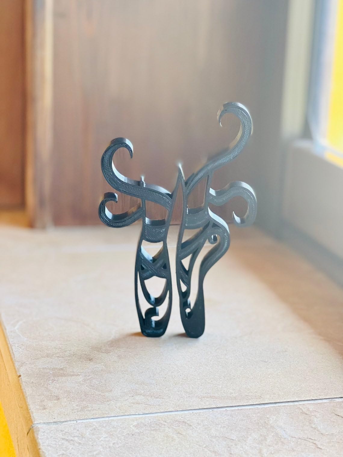 Minimalist Ballet Shoes Tabletop Figure - Statue Art Sculpture for Bookshelf, Home Decor, Windowsill Accent, and Birthday Present - Image 8