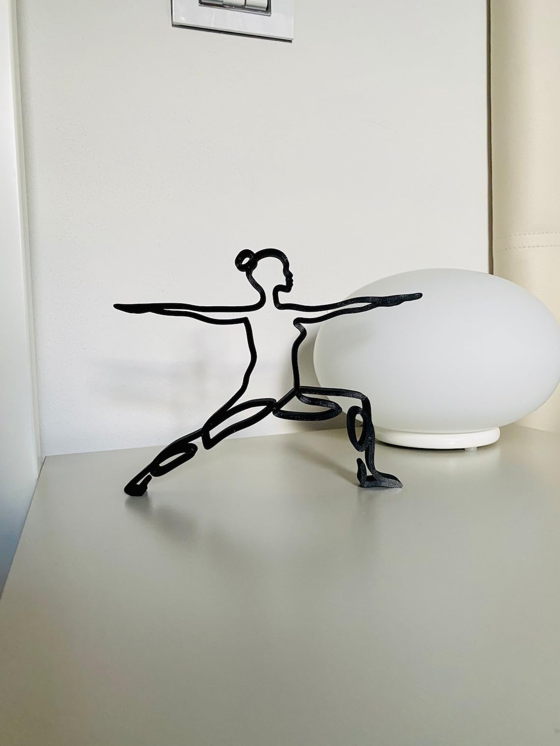 Yoga and Root Chakra Poses: Minimalist Muladhara Sculpture - Tabletop Statue Figure for Home Decor, Shelf Sitter, and Statue Gift - Image 5