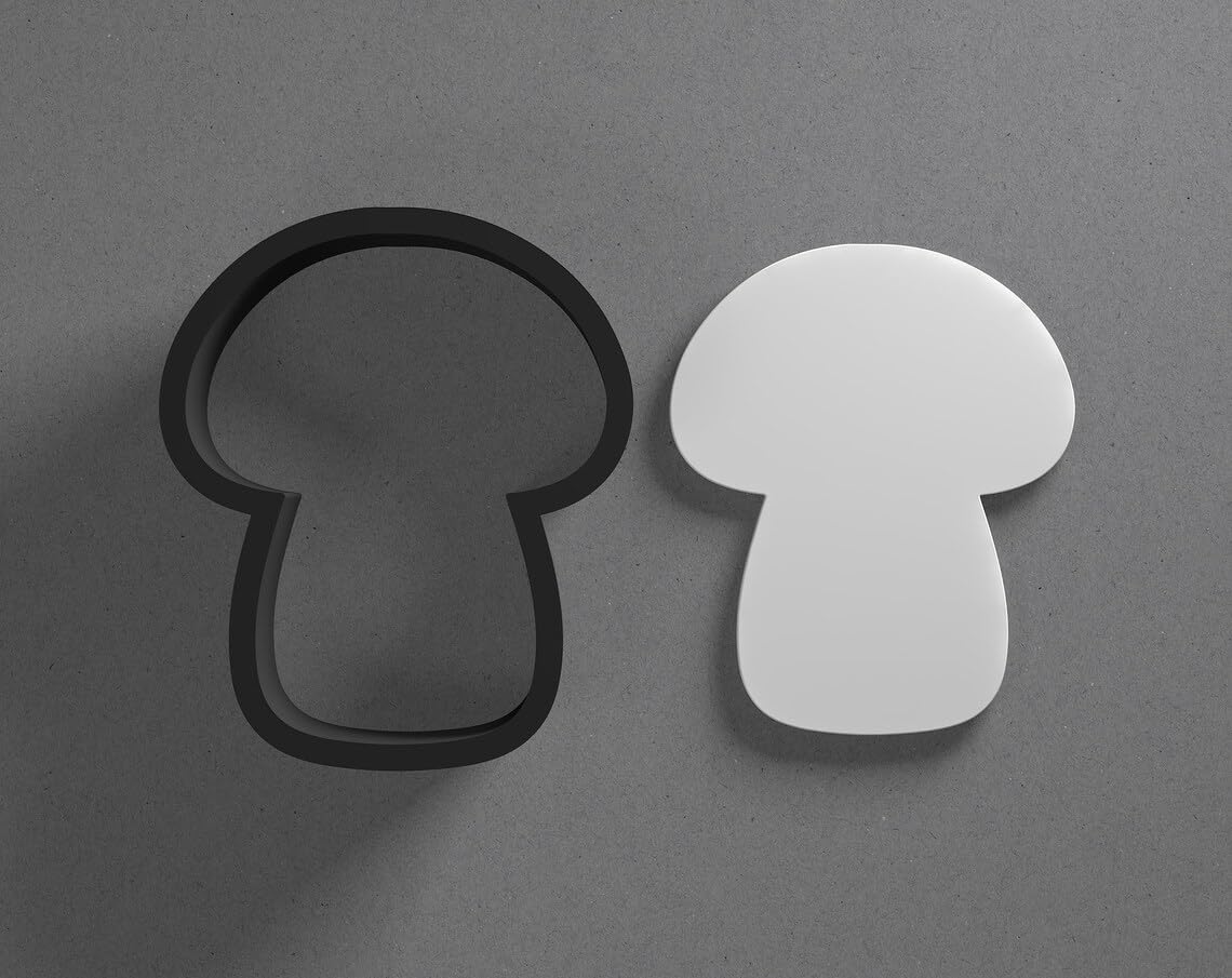 Mushroom Shape Polymer Clay Cutter Earring Jewelry Tool for Mini Studs Dangle Pendants and Cookie Dough Shaping with Sharp Tapered Edge for Nature Forest Theme DIY Craft and Baking - Image 2