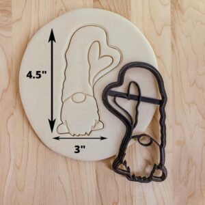 Detailed Gnome Valentines Cookie Cookie Cutter for Cookies, Fondant, and Clay Cute Gnome Design for Valentines Day, Romantic Gifts, and Craft Projects in India