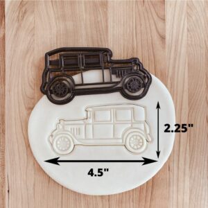 Vintage Car Model A Cookie Cutter Cookie for Fondant Clay Crafting Classic Automobile Themed Baking Party Treats Retro Car Decor DIY Creative Kitchen Use and Fun in India