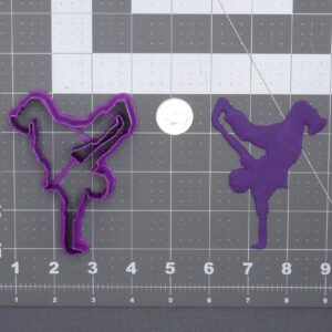 Black Cookie Break Dancer 266 F240 Cookie Cutter for Hip Hop Themed Baking, Fondant Cake Decorations, Dance Party Treats, Street Style Crafts, Event Desserts and Creative Culinary