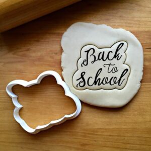 Back to School Script Cookie Cutter, Suitable Size Cookie Lettering Tool for Teacher Gifts and Classroom Treats, Made in India
