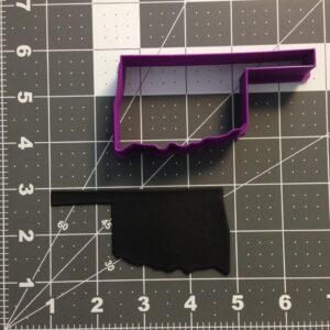 Oklahoma State Shape Black Cookie Cookie Cutter for US Map Theme Baking Geography Education School Projects State Fair Party Decorations Craft Dough Cutter Kitchen Accessories