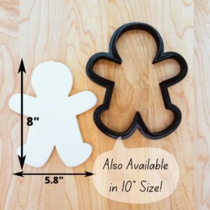 Jumbo Gingerbread Boy Cookie Cookie Cutter for 8 or 10 Inch Cookies, Fondant, Clay, Pottery, Ceramics, and Polymer Crafts Large Festive Design for Holiday Projects in India