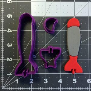 Bomb 100 Cookie Cutter Set Black Cookie Explosion Theme Biscuit Mold for Action Party Decor, Spy Party Treats, Military-Themed Events, Kids Birthday Baking, and Creative Dessert