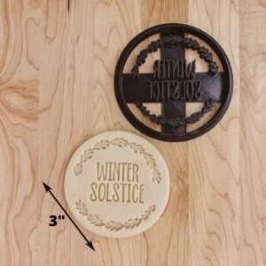 Winter Solstice Detailed Cookie Fondant or Clay Cutter for Perfectly Shaped Winter-Themed Decorations, Ideal for Baking, Crafting, and DIY Projects, Made of Durable Cookie