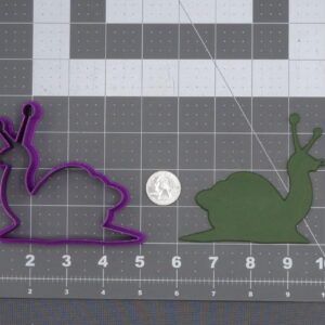 Black Snail 266-J845 Cookie Cutter Silhouette Cookie India Made Baking Tool for Garden Nature Animal Themes Cute Slug Cookies for Kids Crafts Party Decorations Clay and Fondant Designs